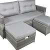 Garden Pleasure Lounge-Gartenmöbel|Lounge-Sofa Malta 180 cm x 86 cm x 76 cm