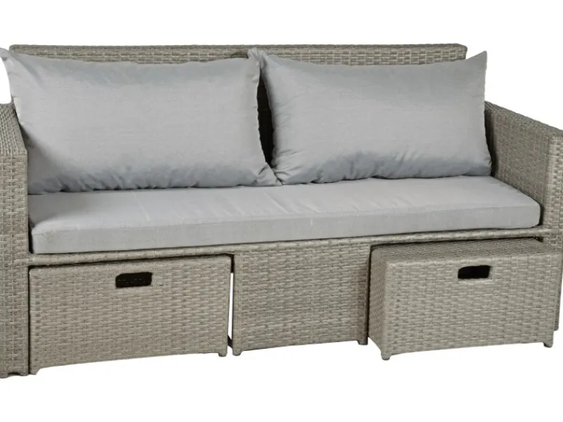 Garden Pleasure Lounge-Gartenmöbel|Lounge-Sofa Malta 180 cm x 86 cm x 76 cm