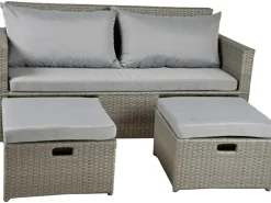 Garden Pleasure Lounge-Gartenmöbel|Lounge-Sofa Malta 180 cm x 86 cm x 76 cm
