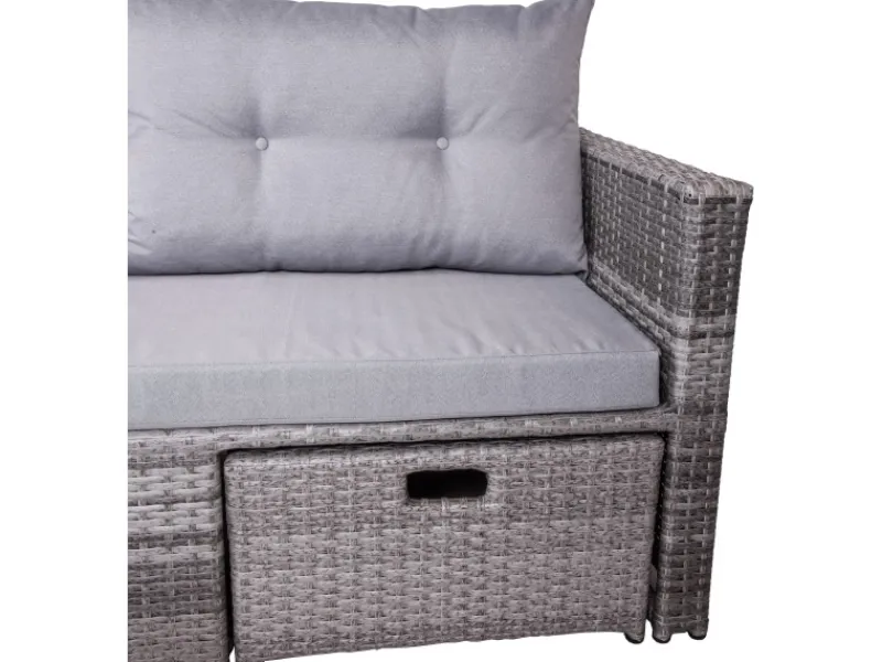Garden Pleasure Lounge-Gartenmöbel|Lounge-Sofa Malta 180 cm x 86 cm x 76 cm