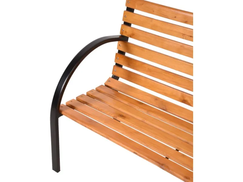 Parkbank Bellevue 122 cm x 80 cm x 60 cm Natur FSC®*Garden Pleasure Clearance