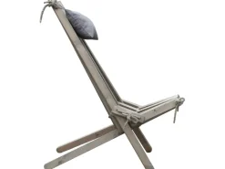 Garden Pleasure Gartenstühle|Relaxsessel Falun Kiefer 69 cm x 104 cm x 93 cm Aschgrau FSC®