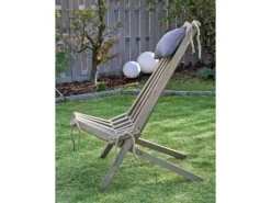 Garden Pleasure Gartenstühle|Relaxsessel Falun Kiefer 69 cm x 104 cm x 93 cm Aschgrau FSC®