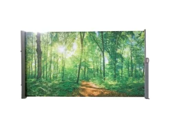 Seitenmarkise Motiv Waldlichtung 300 cm Schwarz*Garden Pleasure