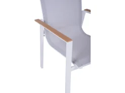 Garden Pleasure Gartenstühle|Stapelstuhl Venice 2er-Set Hellgrau