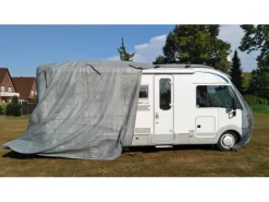 Garden Pleasure Schutzhüllen|Wohnmobil-Abdeckplane Größe M Grau