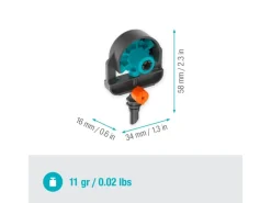 Gardena Bewässerungssysteme|6 in 1 Sprühdüse Bewässerung mit hoher Flexibilität 2 Stück