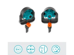 Gardena Bewässerungssysteme|6 in 1 Sprühdüse Bewässerung mit hoher Flexibilität 2 Stück