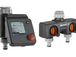 Bewässerungssteuerung Select und 2-Wege-Verteiler*Gardena Online