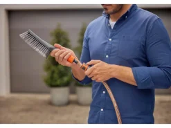 Cleansystem Handbürste Soft S mit Schlauchanschluss Anthrazit*Gardena Hot