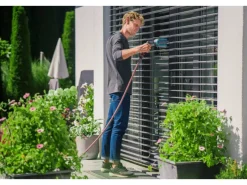 Gardena Kombisysteme|Besen|Cleansystem Jalousienbürste mit Wasseranschluss Grau/Türkis