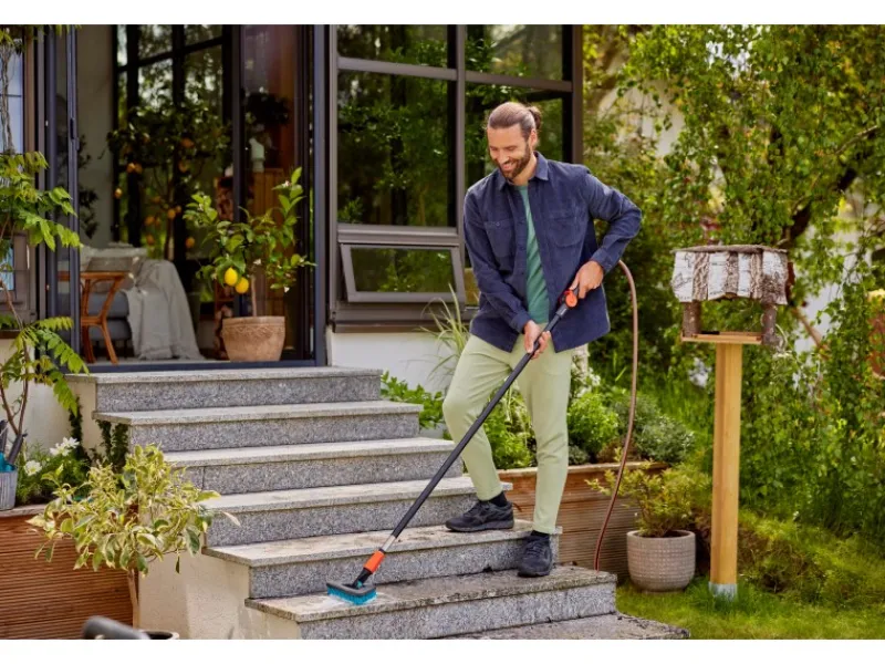 Cleansystem Stielbürste Hard Flex Anthrazit*Gardena Best