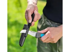 Gardena Baumscheren|Erntemesser VeggieCut inkl. Gürtelholster mit integriertem Schleifstein