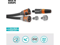 Liano™ Life 15 m Set Gartenschlauch inkl. Spritze und mehr 13 mm (1/2")*Gardena Sale
