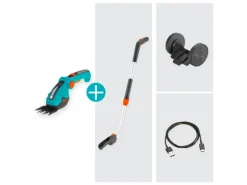 Gardena Strauchscheren|Grasscheren|Set Akku-Grasschere ComfortCut Li - inkl. Teleskopstiel mit Laufrädern