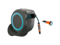 Wand-Schlauchbox RollUp M Türkis mit 20 m Gartenschlauch*Gardena Online