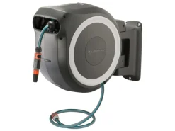 Wand-Schlauchbox Roll Up M/L Weiß mit 25 m Gartenschlauch*Gardena Online