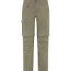 Women Zip-Off Pants Regular Fit Dusty Olive Gr. 44*Gardena Outlet