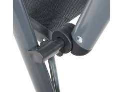 Gartenstuhl Balkonstuhl FLORENZ Anthrazit - Gartenstuhl FLORENZ, robustes Aluminiumgestell für Garten*Garmio Best