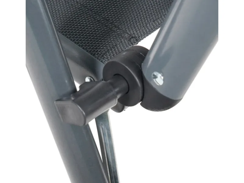 Gartenstuhl Balkonstuhl FLORENZ Anthrazit - Gartenstuhl FLORENZ, robustes Aluminiumgestell für Garten*Garmio Best