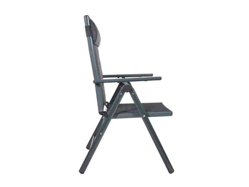 Gartenstuhl Balkonstuhl FLORENZ Anthrazit - Gartenstuhl FLORENZ, robustes Aluminiumgestell für Garten*Garmio Best