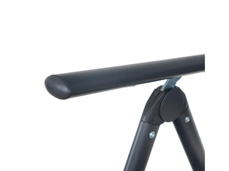 Garmio Gartenstühle|Gartenstuhl Balkonstuhl FLORENZ Schwarz - Gartenstuhl FLORENZ, robustes Aluminiumgestell für Garten