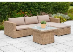 Garten Eckbank-Gruppe Veneto 2-tlg. Natur*Merxx Discount