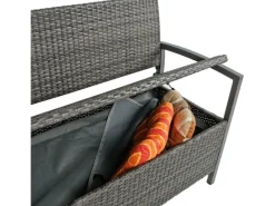 Gartenbank Ferrara Polyrattan 2-Sitzer 86 x 118 x 58 cm*Garden Pleasure Outlet