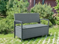 Gartenbank Ferrara Polyrattan 2-Sitzer 86 x 118 x 58 cm*Garden Pleasure Outlet