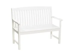 Balkonmöbel|Gartenbänke|Gartenbank Glendale 2-Sitzer Weiß FSC® 93 cm x 120 cm x 60 cm