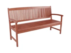 Garden Pleasure Gartenbänke|Gartenbank Stockholm 3-Sitzer Eukalyptus Braun 90 x 157 x 60 cm