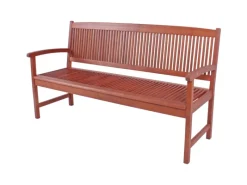 Garden Pleasure Gartenbänke|Gartenbank Stockholm 3-Sitzer Eukalyptus Braun 90 x 157 x 60 cm