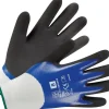 Gartenhandschuh Nitril-Vollbeschichtung Blau-Schwarz Größe 8*LUX-TOOLS Online