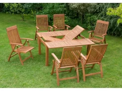 Gartenmöbel-Set Comondoro 7-tlg. Braun*Merxx New