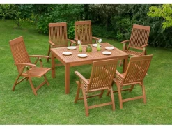 Gartenmöbel-Set Comondoro 7-tlg. Braun*Merxx New