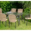Gartenmöbel-Set Roma 7-tlg. Natur*Merxx Outlet