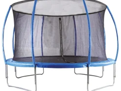 Gartentrampolin Rund Ø 427 cm mit Sicherheitsnetz Blau* Hot