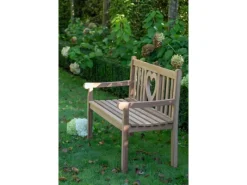 GarWoh Gartenbänke|Gartenbank Herz Teak