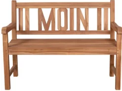 GarWoh Gartenbänke|Gartenbank Moin Teak 120 Cm