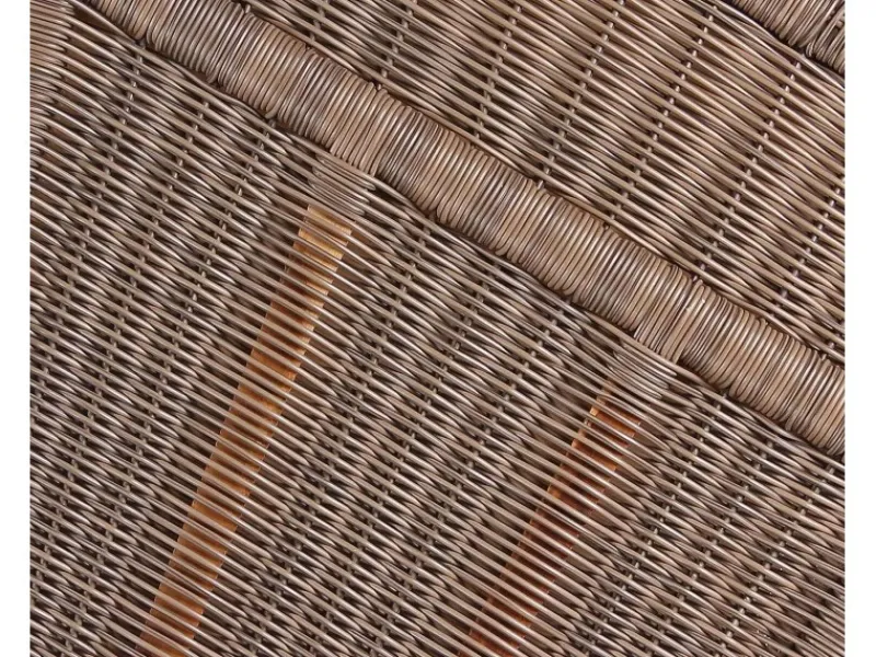 Strandkorb Nordstrand Teak PE Grey Dessin 537*GarWoh