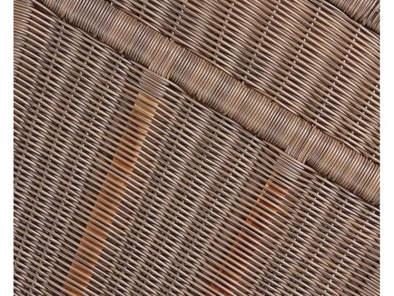 Strandkorb Nordstrand Teak PE Grey Dessin 585*GarWoh