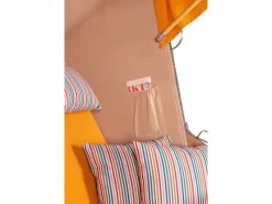 Strandkorb Nordstrand Teak PE Grey Dessin 586*GarWoh Clearance