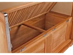 GarWoh Strandkörbe|Strandkorb Nordstrand Teak PE Grey Dessin 529