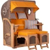 Strandkorb Rantum Teak PE Grey Dessin 586*GarWoh Hot
