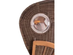 Strandkorb Rantum Teak PE Grey Dessin 586*GarWoh Hot