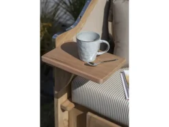 GarWoh Strandkörbe|Strandkorb Rantum Grande Teak PE Grey Dessin 537