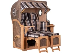 Strandkorb Rantum Teak PE Grey Dessin 583*GarWoh Hot