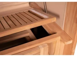 GarWoh Strandkörbe|Strandkorb Rantum Teak PE Shell Dessin 534