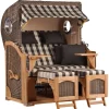 Strandkorb Rantum Teak PE Grey Dessin 505*GarWoh New
