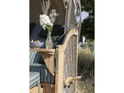 Strandkorb Rantum Teak PE Grey Dessin 505*GarWoh New